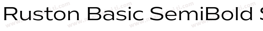 Ruston Basic SemiBold SemiCondensed字体转换